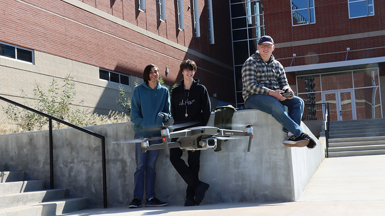 Kids Flying a Drone