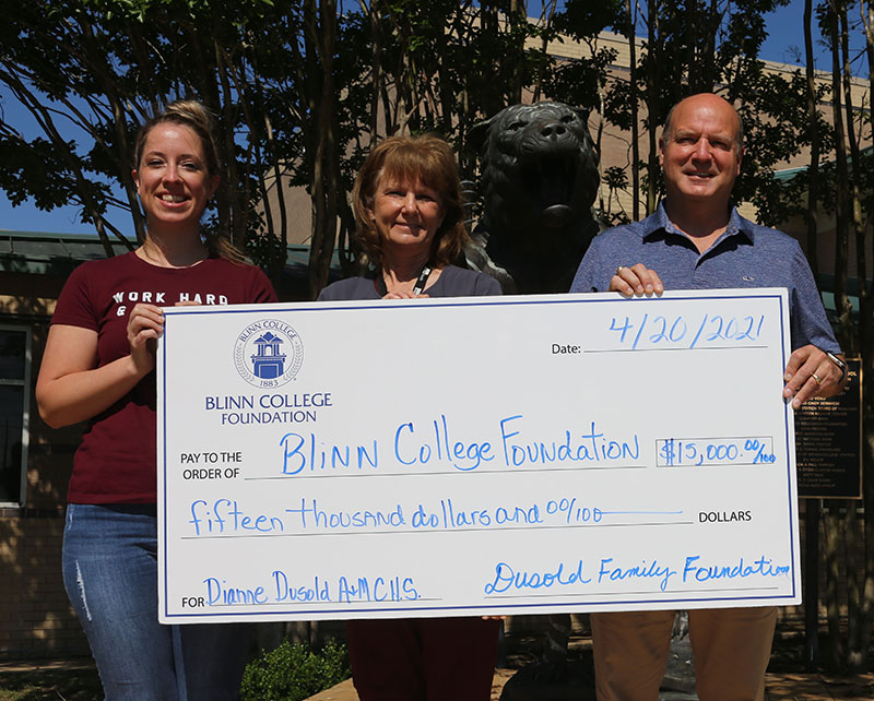 Scholarship supports students pursuing degrees in Blinn's technical and community education programs