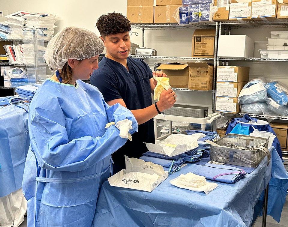 Camp features hands-on activities in nursing, EMS, fire science, physical therapy, radiologic technology, surgical technology, and veterinary technology