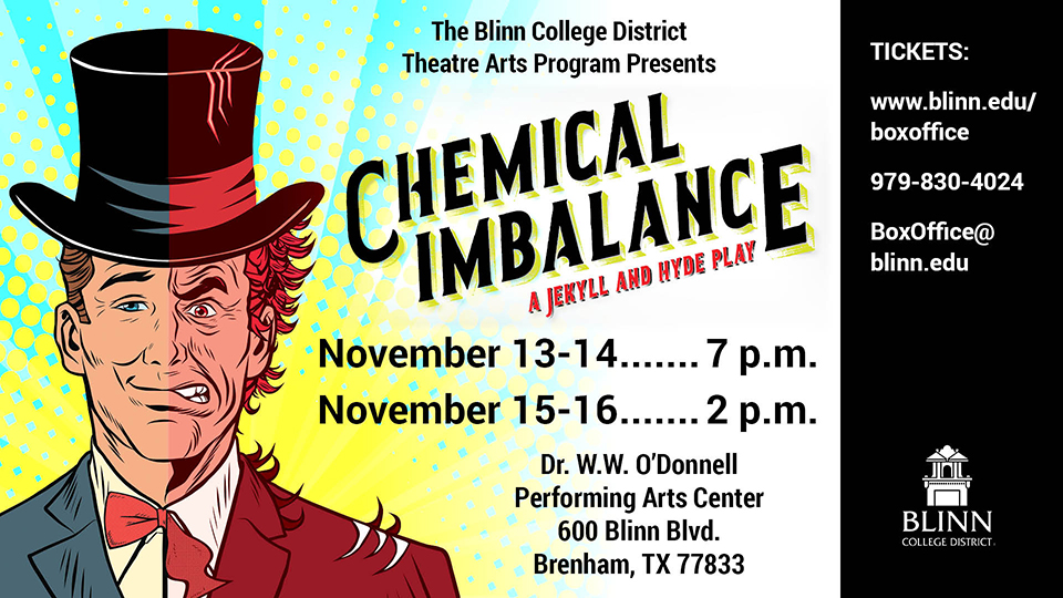 Play based on Dr. Jekyll-Mr. Hyde will be presented Nov. 13-16