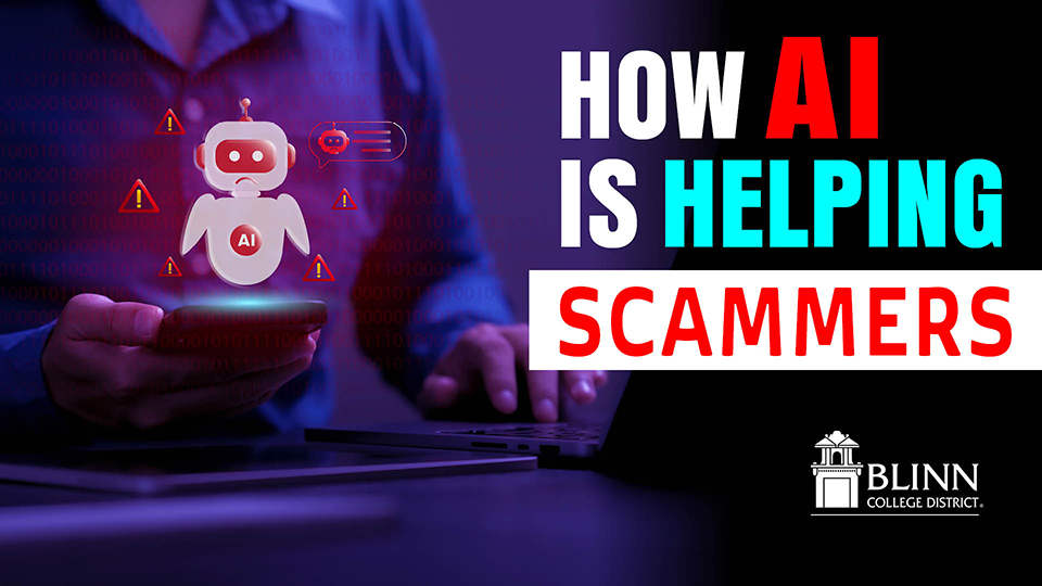 How AI is helping scammers graphic